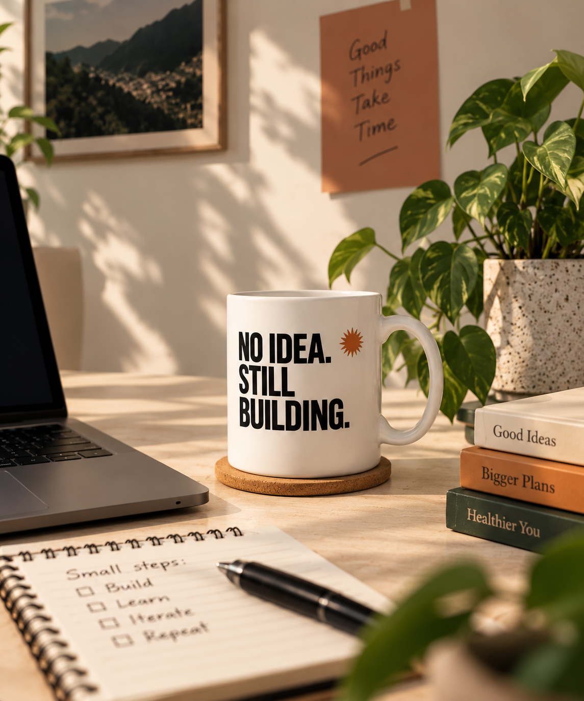 NO IDEA. STILL BUILDING. — Mug
